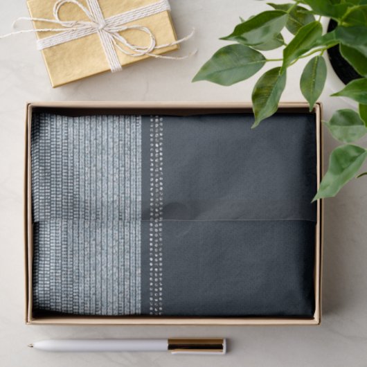 Denim Diamonds Sparkle Glam Monogram Initiaal Tissuepapier (Geschenk)