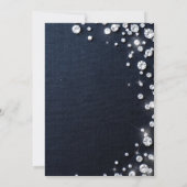 Denim Diamonds Thema Classy 30ste Verjaardagsfeest Kaart (Achterkant)