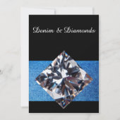 Denim & Diamonds Uitnodiging II (Voorkant)