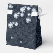 Denim & Diamonds verjaardagsfeest cadeau dozen Bedankdoosjes (Achterkant)