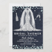 Denim & Diamonds Wedding Dress Vrijgezellenfeest G Kaart (Voorkant)