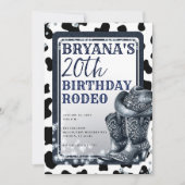 Denim & Diamonds Western Glam Cowgirl Boots Pet Kaart (Voorkant)