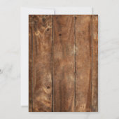 Denim Diamonds Western Rustic Hoedown Verjaardag Kaart (Achterkant)