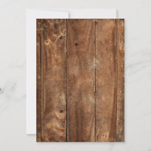 Denim Diamonds Western Rustiek Hoedown Bachelorett Kaart (Achterkant)