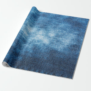 Denim droeg een weefselstructuur voor de achtergro cadeaupapier