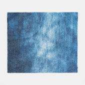 Denim droeg een weefselstructuur voor de achtergro fleece deken (Voorkant (Horizontaal))