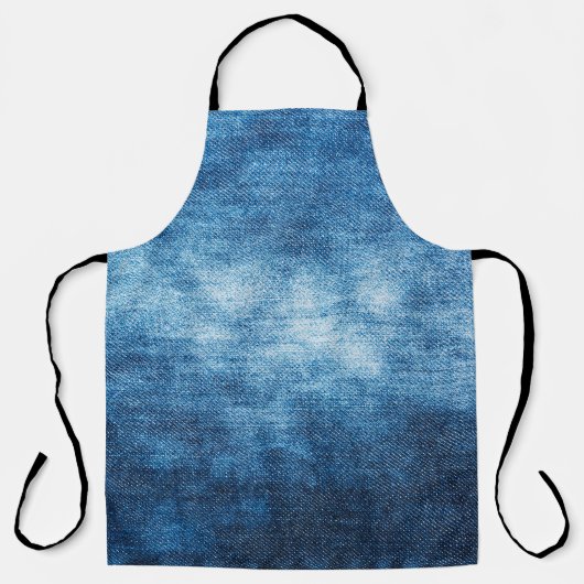 Denim droeg een weefselstructuur voor de achtergro schort (Voorkant)