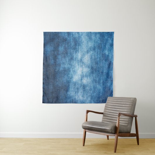 Denim droeg een weefselstructuur voor de achtergro wandkleed (In Situ (horizontaal))