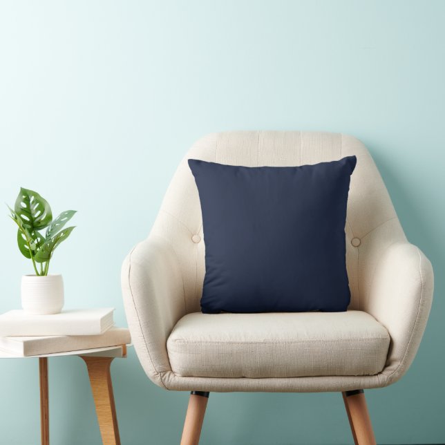 Denim effen kleur kussen (Stoel)