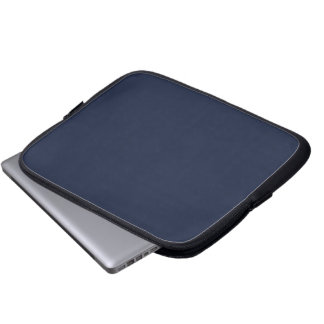 Denim effen kleur laptop sleeve