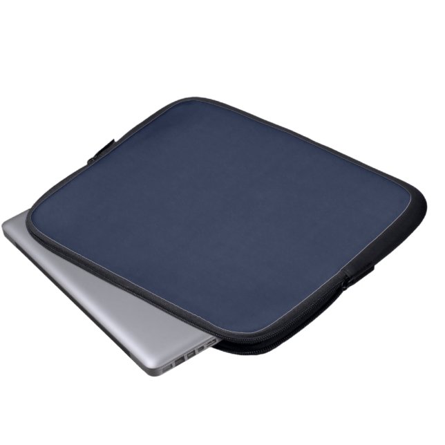 Denim effen kleur laptop sleeve (Voorkant onderkant)