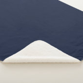 Denim effen kleur sherpa deken (3/4)