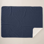 Denim effen kleur sherpa deken (Voorkant (horizontaal))