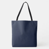 Denim effen kleur tote bag (Voorkant)