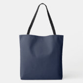 Denim effen kleur tote bag (Achterkant)