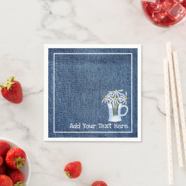 Denim en Daisys Servet