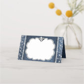 Denim en diamant plaatskaartje (Voorkant)