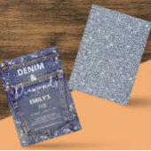 Denim en diamanten Bling Jean Glam Verjaardagsfees Kaart