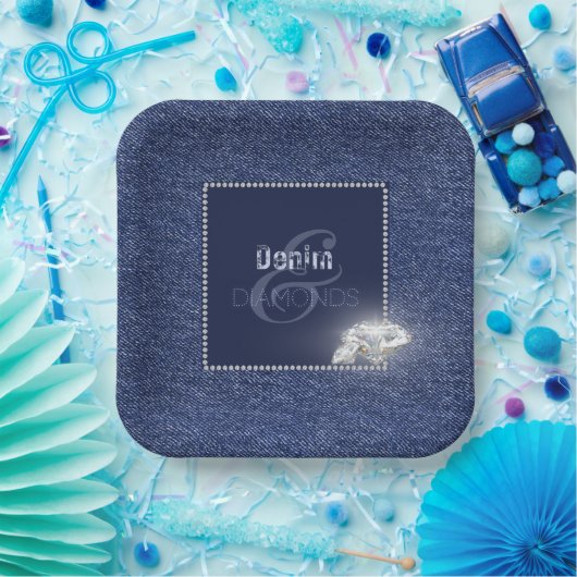 Denim en diamanten bord (Feest)