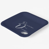 Denim en diamanten bord (Gebogen)