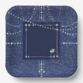 Denim en diamanten bord (Voorkant)