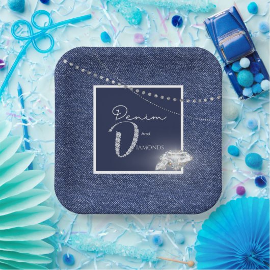 Denim en diamanten bord (Feest)