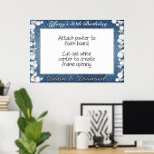 Denim en Diamanten Fotohokje Frame Prop Poster (Thuiskantoor)