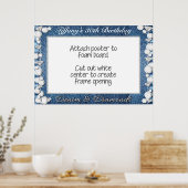 Denim en Diamanten Fotohokje Frame Prop Poster (Keuken)