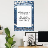 Denim en Diamanten Fotohokje Frame Prop Poster (Thuiskantoor)