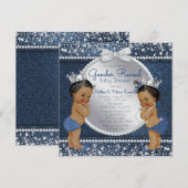 Denim en diamanten onthullen de douche kaart (Voorkant / Achterkant)