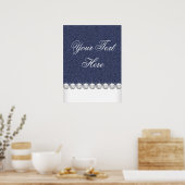 Denim en Diamanten Poster (Keuken)