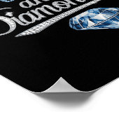 Denim en diamanten trendy Mode stijl Poster (Hoek)