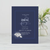 Denim en diamanten uitnodiging (Staand voorkant)