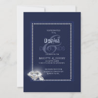 Denim en diamanten uitnodiging