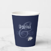 Denim- en diamantpapierbekertjes papieren bekers (Voorkant)