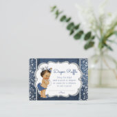 Denim en Diamond Girls Luier Raffle Tickets Informatiekaartje (Staand voorkant)