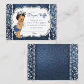 Denim en Diamond Girls Luier Raffle Tickets Informatiekaartje (Voorkant / Achterkant)