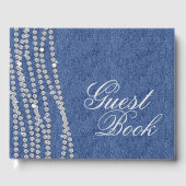 Denim en Diamond Verjaardagsfeestje Gastenboek (Voorkant)