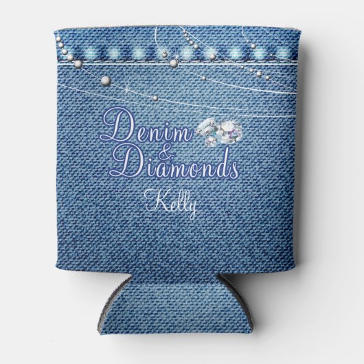 Denim en Diamonds Blikjeskoeler (Voorkant)
