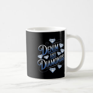 Denim en Diamonds Country Westerne Bachelorette Pa Koffiemok