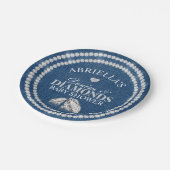 Denim en Diamonds Papieren Bordje (Gekanteld)