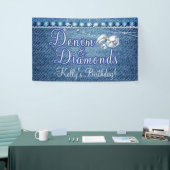 Denim en Diamonds Party Spandoek (Beurs)