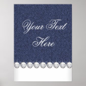 Denim en Diamonds Poster (Voorkant)