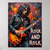 Denim en gitaar poster (Voorkant)