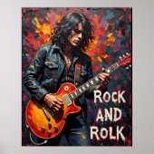 Denim en Gitaar Poster (Voorkant)