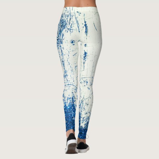 Denim en glitter leggings (Achterkant)