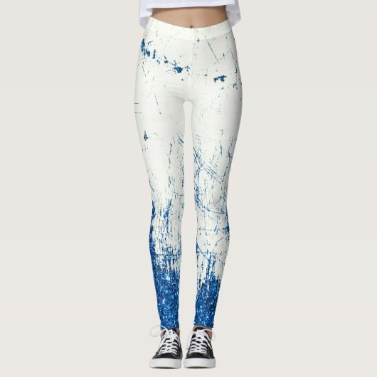 Denim en glitter leggings (Voorkant)