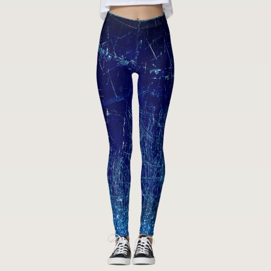 Denim en glitter leggings (Voorkant)