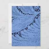 Denim en kant bruiloft uitnodiging (Achterkant)