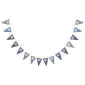 Denim en Kant Hart Bunting Banner Vlaggen (Alle)